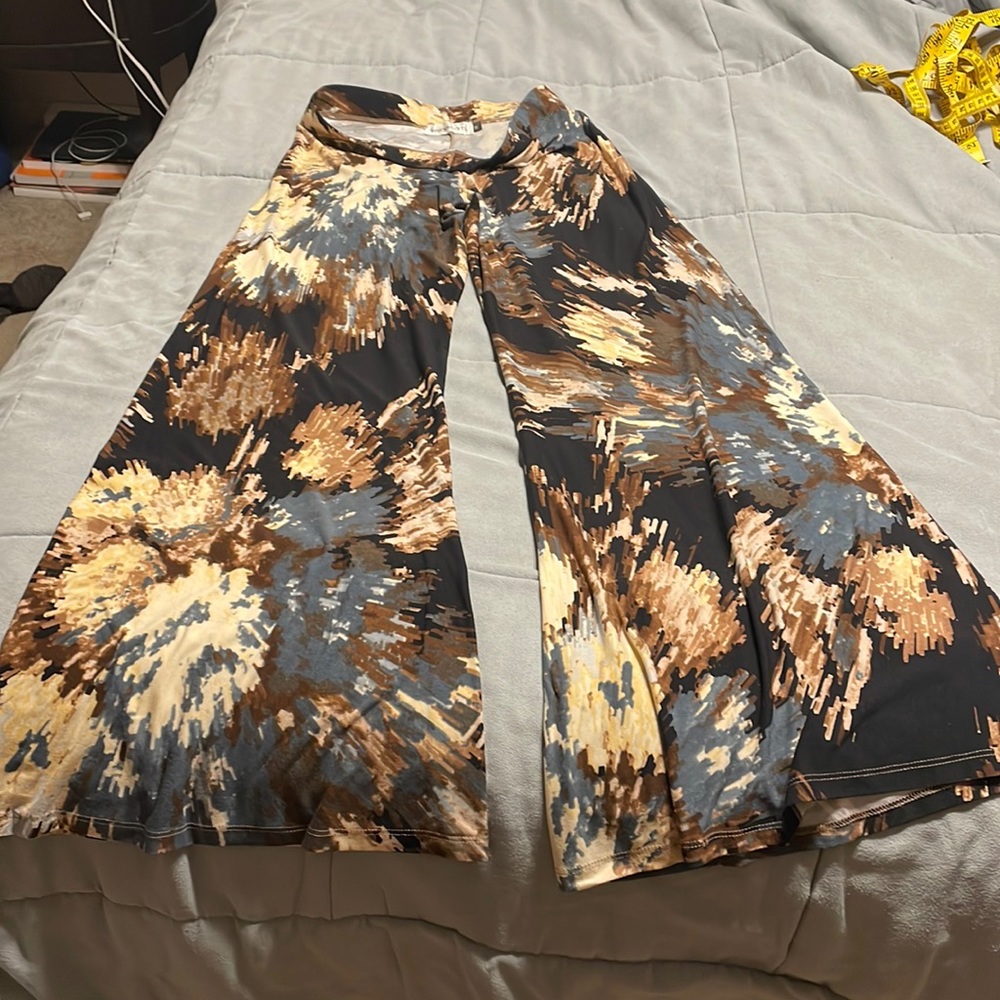 Veronica M Multicolor Wide-Leg Pants